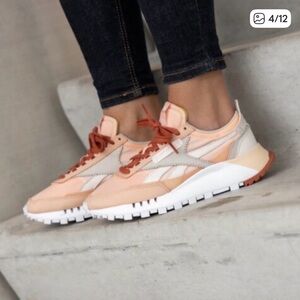 Reebok Legacy Sneakers - millennial pink with white and brown accents